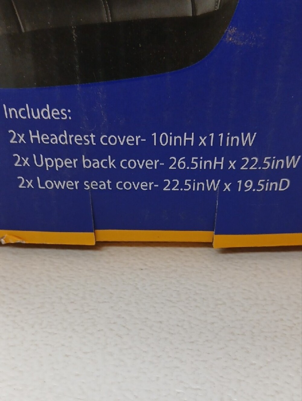6-Piece Sport Leather Finish Auto Seat Cover Set - Black - Picture 7 of 10
